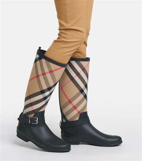 burberry house check rain boots|authentic burberry rain boots.